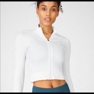 Fabletics Luciana Ribbed Long Sleeve Zip Up